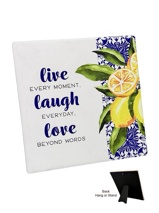 Amalfi Plaque - Live Laugh Love