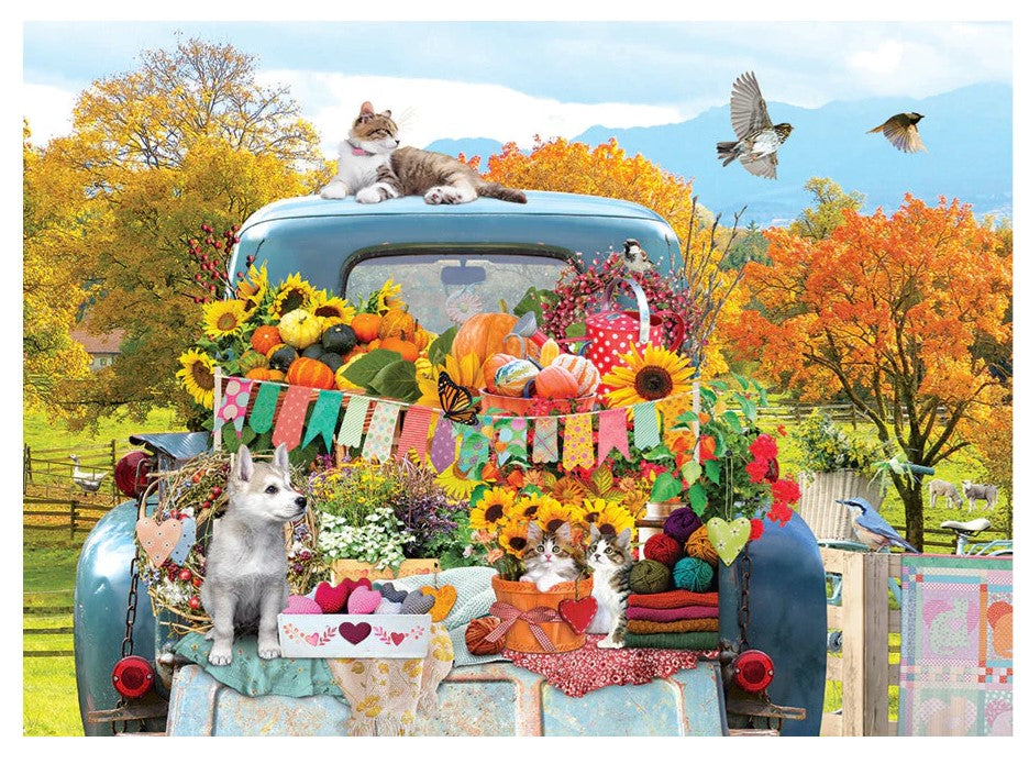 Cobble Hill 'Country Truck In Autumn' Jigsaw Puzzle - 500 Piece