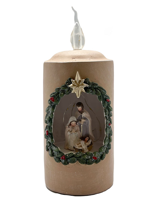 Nativity Scene Candle