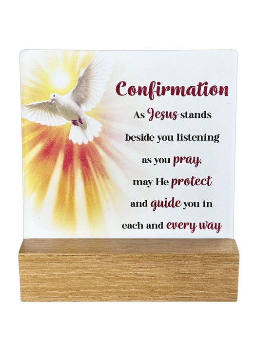 Fleur Series Plaque - Confirmation