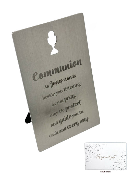 Stainless Steel Metal Plaque - Communion