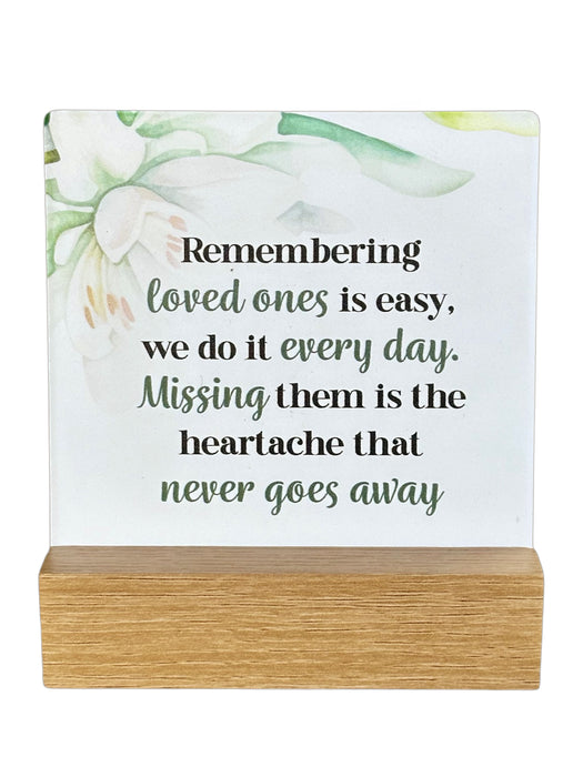 Fleur Series Plaque - Loved Ones