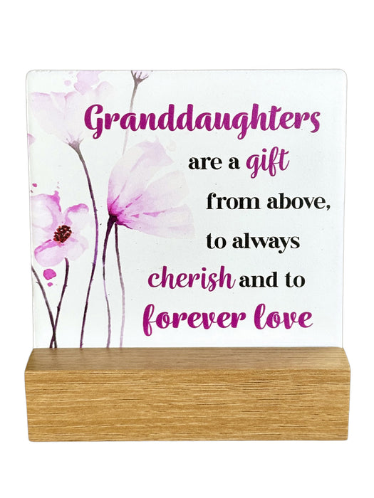 Fleur Series Plaque - Granddaughter