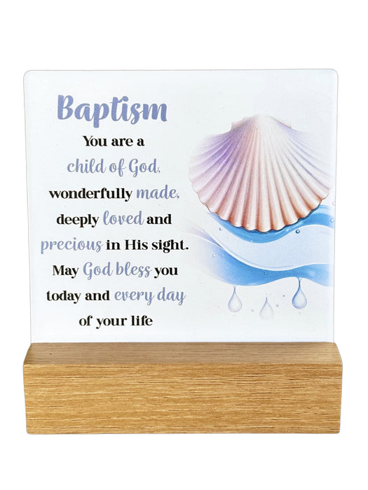 Fleur Series Plaque - Baptism