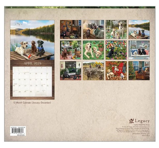 Calendar Legacy 2025 - Labradors