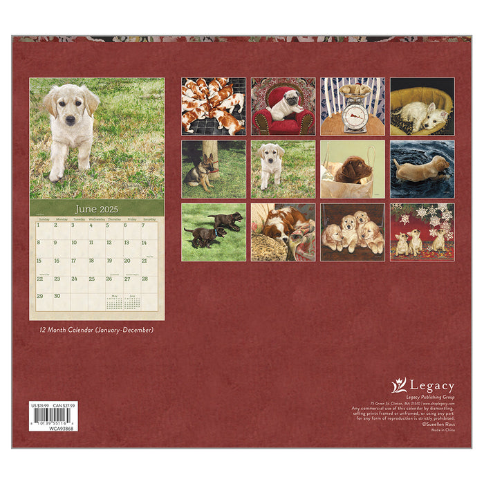 Calendar Legacy 2025 - Puppies