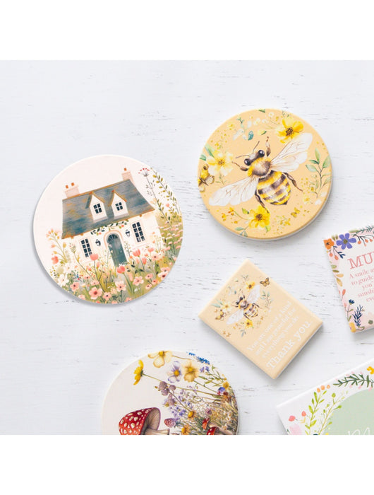 Cottage Grove Light Cottage Ceramic Coaster