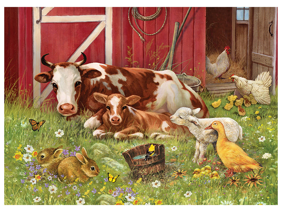 Cobble Hill 'Barnyard Babies' Family Jigsaw Puzzle - 350 Piece