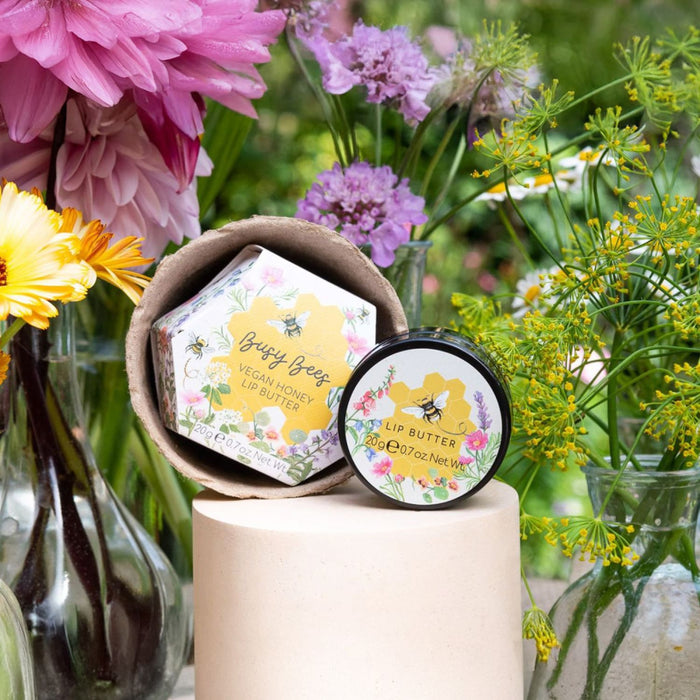 Heathcote & Ivory Vegan Honey Lip Butter - Busy Bees