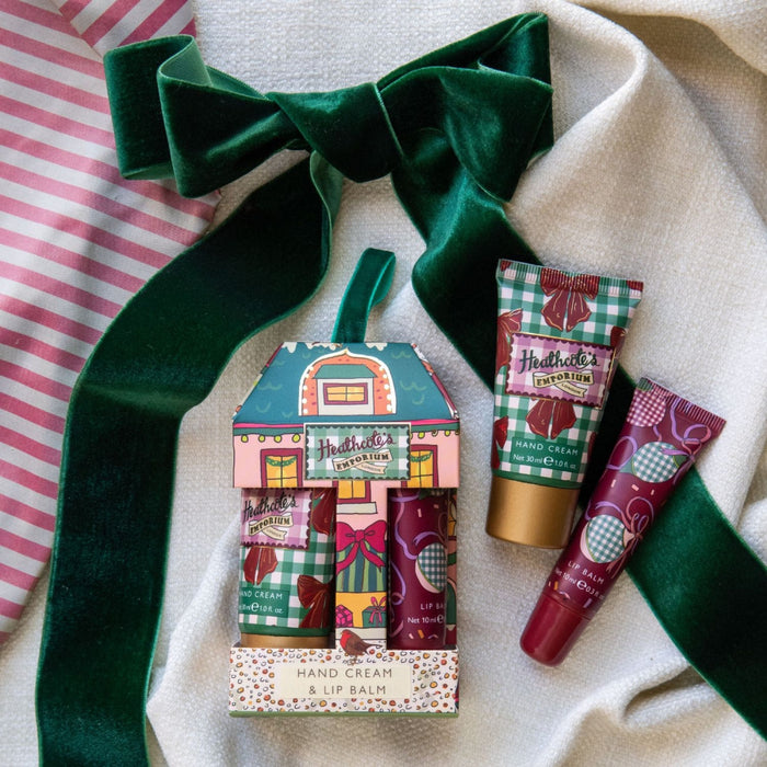Heathcote's Festive Hand Cream & Lip Balm
