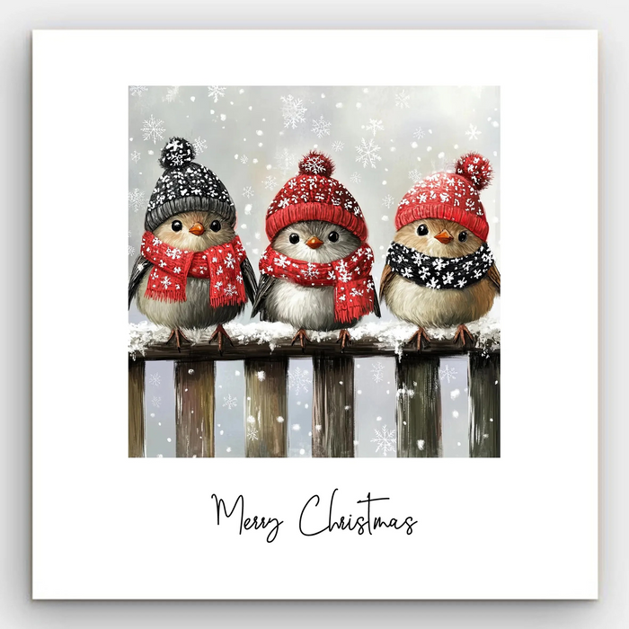 Christmas - Three Birds Card