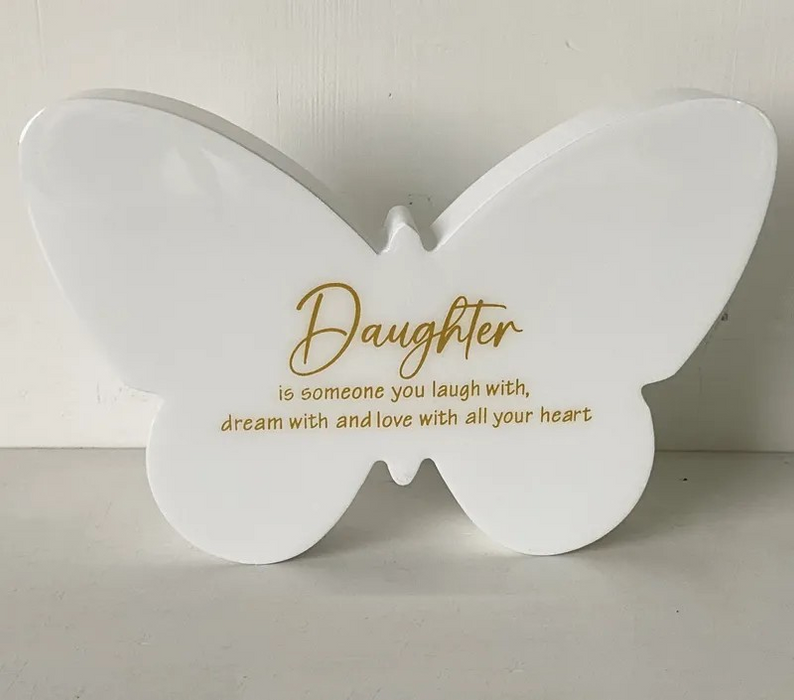 Majestic Butterfly Plaque - Daughter