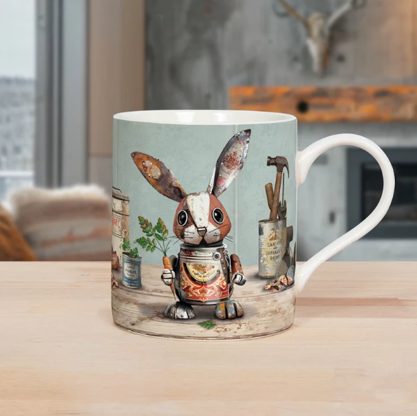 Bug Art Scraps Mugs - Asst