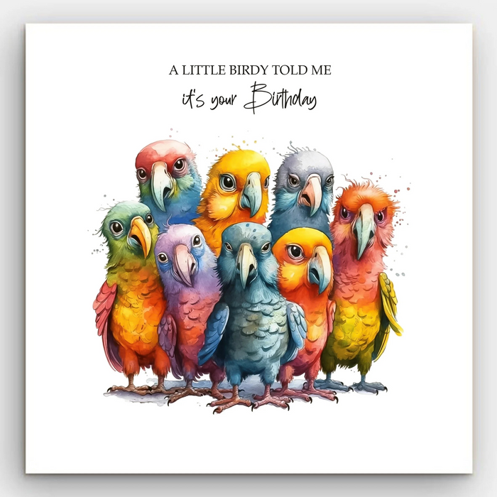 Happy Birthday - Birdy Card