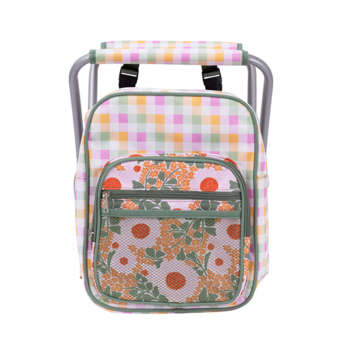 Spring Floral Picnic Cooler Chair