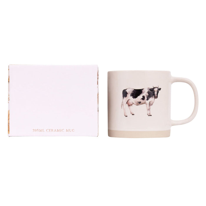 Rustic Meadow Dairy Cow Mug