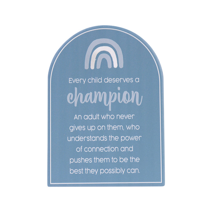 Teacher Sentiment Plaque - Champion