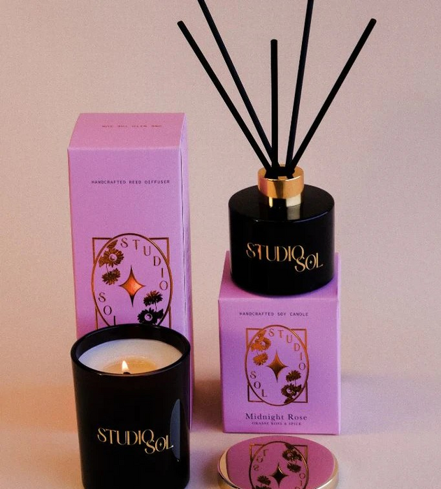 Studio Sol Midnight Rose Diffuser - 100ml