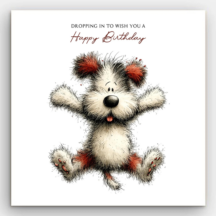 Happy Birthday - Dropping In Card
