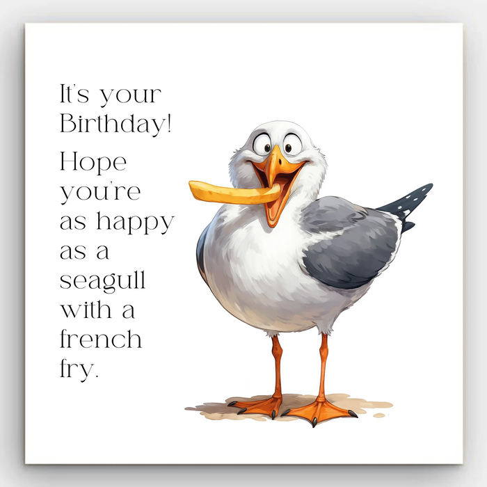 Happy Birthday - Seagull Card