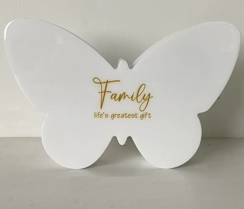 Majestic Butterfly Plaque - Family