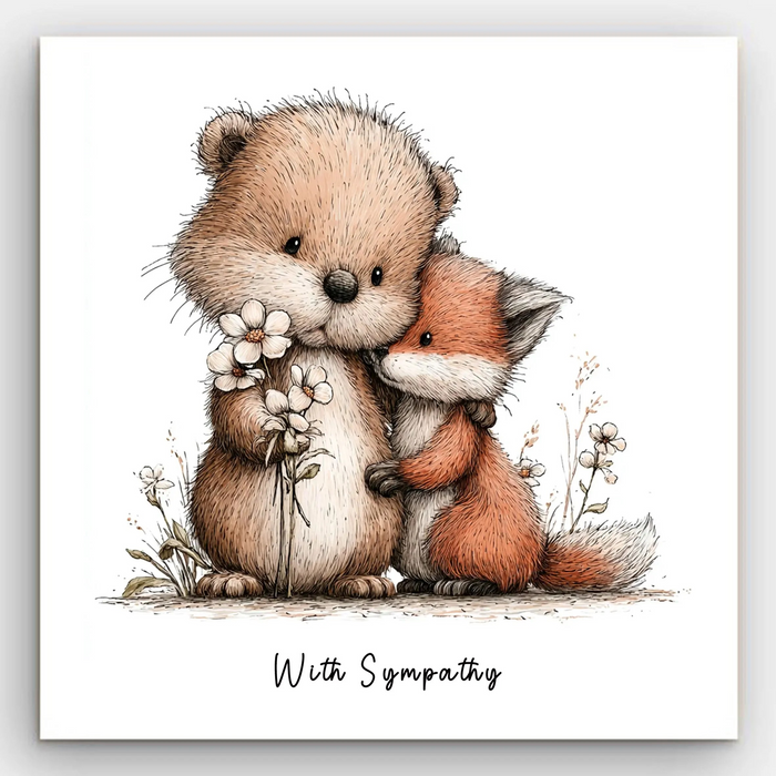 Sympathy - Sad Fox Card