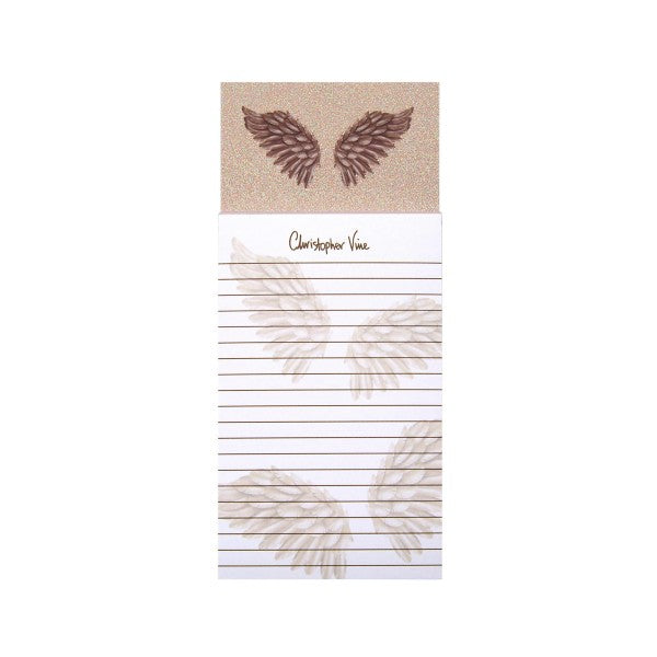 Bronze Angel Wings - Magnetic Notepad