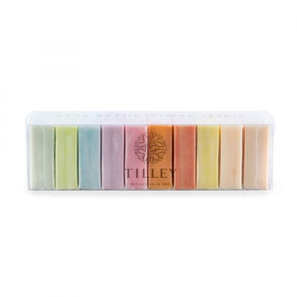 Tilley Marble Rainbow Soaps Gift Pack - 10 x 50g