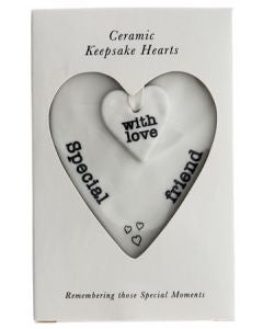 Ceramic Keepsake Hearts - Asst Styles