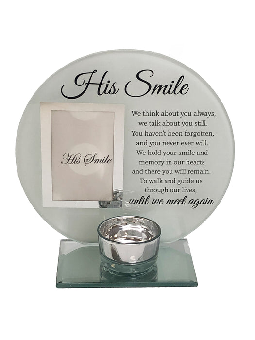 Glass Photo Frame - His Smile