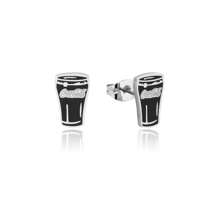 Coke Glass Stud Earrings