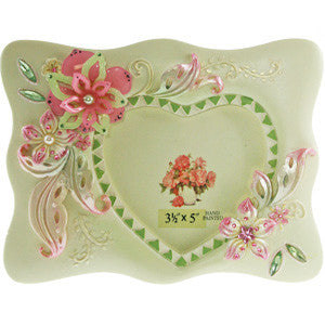 Pink/Green Heart Frame