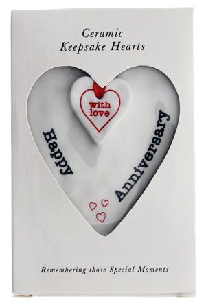 Ceramic Keepsake Hearts - Asst Styles