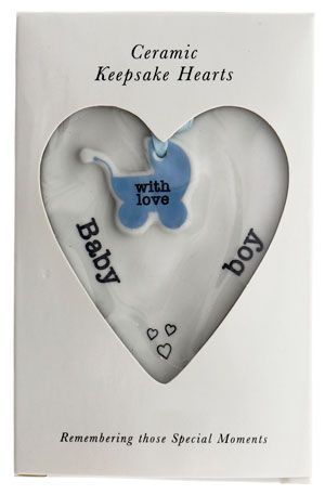 Ceramic Keepsake Hearts - Asst Styles