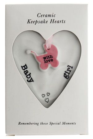 Ceramic Keepsake Hearts - Asst Styles