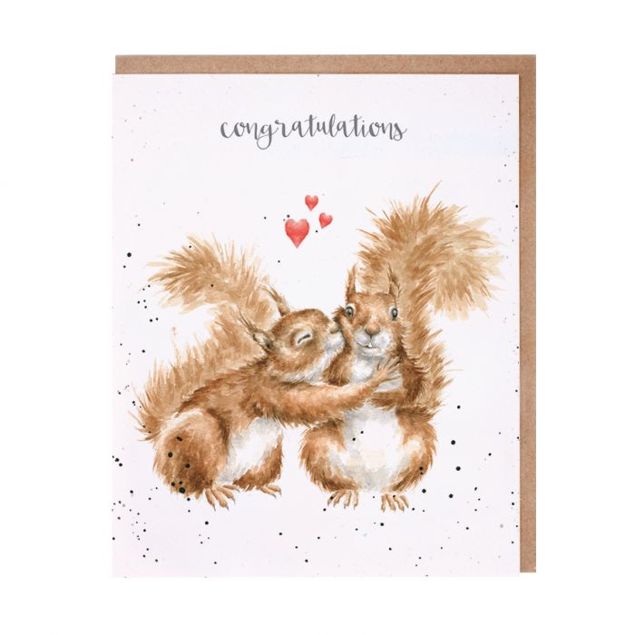 Wrendale Designs Card - Nuts About Each Other