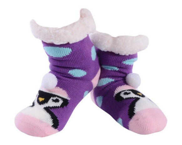 Nuzzles - Pom Pom Penguin (Purple) - Girls (Approx Age 3-7)