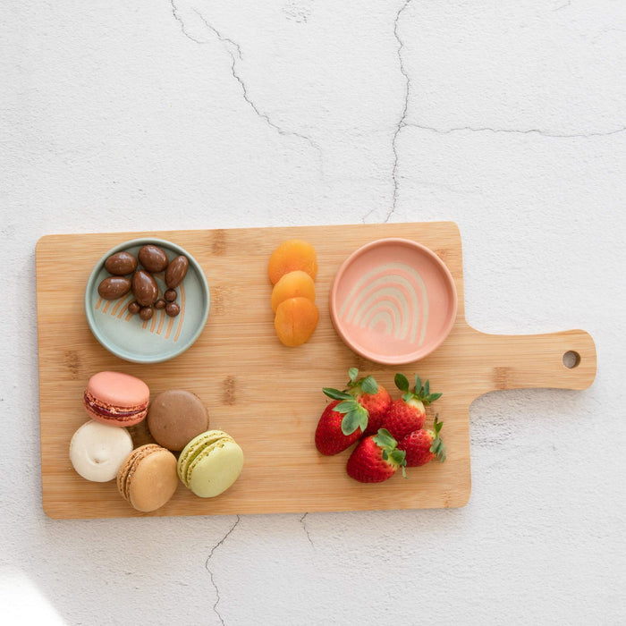 Shae Rainbow Dish & Board - Peach/Blue